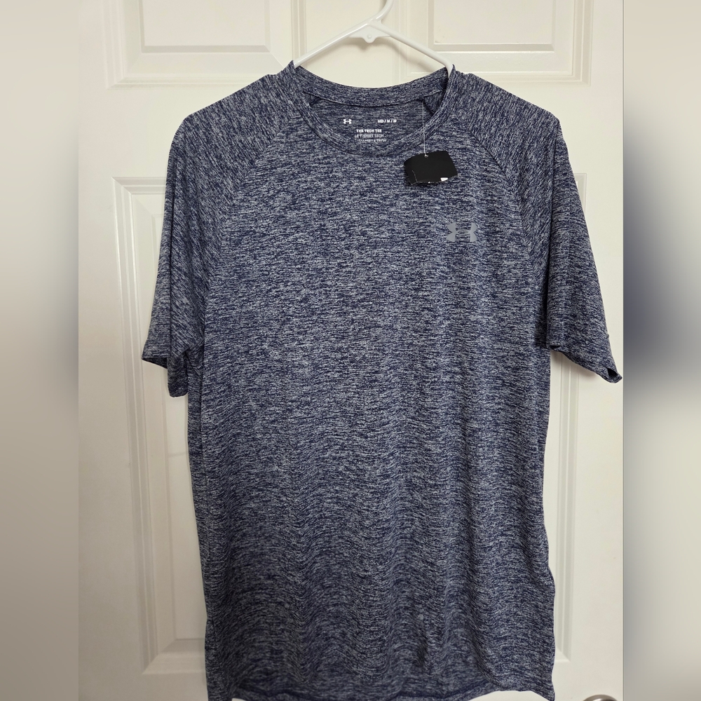NWT Under Armour Men's Heathered Navy Tee